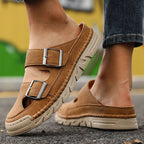 אדוה | סנדלים ברוחב אחיד עם שתי אבזמים מתכווננות